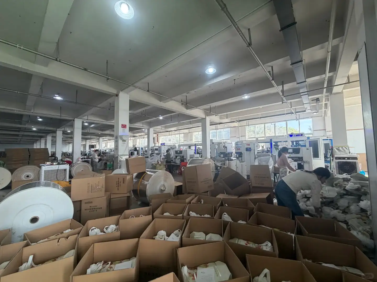 Active production floor observed during an on-site factory visit in China